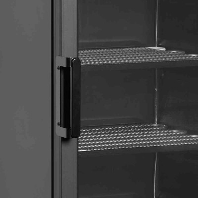 TEFCOLD - Congélateur vitré noir 1 porte 270 L