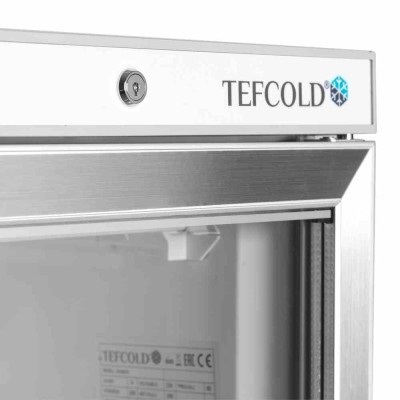 TEFCOLD - Congélateur vertical de vitrine inox statique 1 porte 340 L