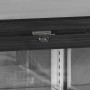 TEFCOLD - Arrière de bar noir 3 portes vitrées battantes 442 L