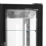 TEFCOLD - Vitrine 4 faces vitrées froid négatif noire 248 L