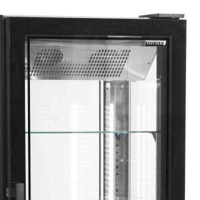 TEFCOLD - Vitrine 4 faces vitrées froid négatif noire 248 L