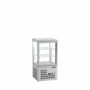 TEFCOLD - Vitrine réfrigérée 4 faces vitrées grise 58 L