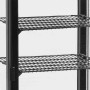 TEFCOLD - Vitrine réfrigérée 4 faces vitrées noire 78 L
