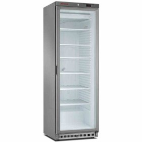 DIAMOND - Armoire congélateur statique porte vitrée 400 L acier inox