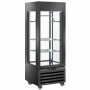 DIAMOND - Vitrine FULL vitrée 440 L 2 étagères & barre à viande ventilée MEAT noir