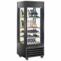 DIAMOND - Vitrine FULL vitrée 440 L 1 niveau + 4 étagères ventilée WINE noir