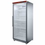 DIAMOND - Fin de série - Armoire frigorifique ventilée inox 1 porte vitrée 600 L