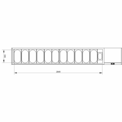 DIAMOND - Déclassé - Vitrine à ingrédients 11 bacs GN 1/3 + 1 bac GN 1/9 avec pare-haleine