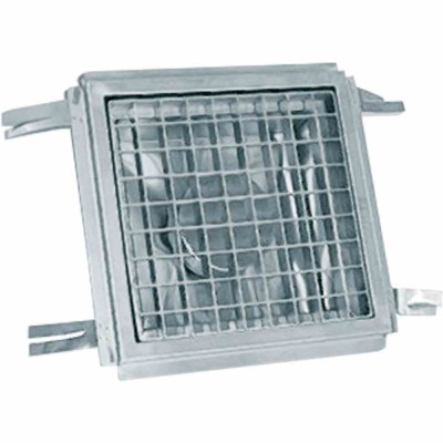 DIAMOND - Caniveau de sol inox AISI 441 L. 400 mm P. 400 mm