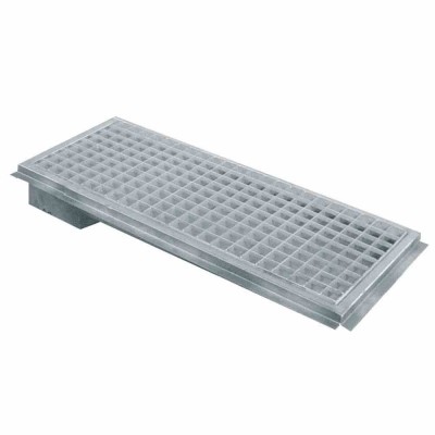 DIAMOND - Caniveau de sol inox AISI 441 L. 900 mm P. 300 mm