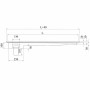 DIAMOND - Caniveau de sol inox AISI 441 L. 900 mm P. 300 mm