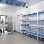 DIAMOND - Rayonnage linéaire en aluminium anodisé 4 niveaux Modular rack L. 1390 mm