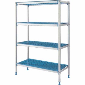 DIAMOND - Rayonnage linéaire en aluminium anodisé GN 4 niveaux Modular Rack L. 790 mm