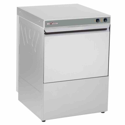 DIVERSO - Lave-vaisselle panier 500 x 500 mm avec pompe vidange et doseur de produit de rinçage