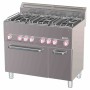 DIVERSO - Fourneau 6 feux sur four à convection GN 1/1 et armoire neutre