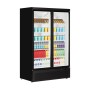 TEFCOLD - Vitrine positive 2 portes vitrées intérieur blanc 809 L