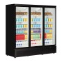 TEFCOLD - Vitrine positive 3 portes vitrées intérieur blanc 1264 L