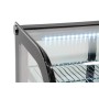 POLAR - Vitrine de comptoir réfrigérée économe en énergie série G noire 160 L