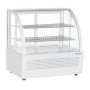 POLAR - Vitrine réfrigérée de comptoir série C blanche 100 L