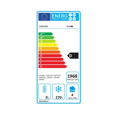 DIAMOND - Déclassé - Armoire de congélation ventilée 400 L 1 porte pleine