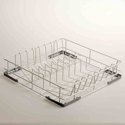 DIAMOND - Panier pour 14 assiettes en acier rilsanisé