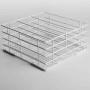 DIAMOND - Panier verres Ø85 mm, 400x400 mm Rilsan