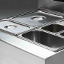 DIAMOND - Bain-marie gaz 4 GN 1/3 h.150 mm