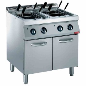 DIAMOND - Cuiseur à pâtes électrique 2 x 24,5 L sur armoire (sans paniers)