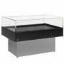 DIAMOND - Vitrine self-service réfrigérée panoramique gris/noir L. 1290 mm