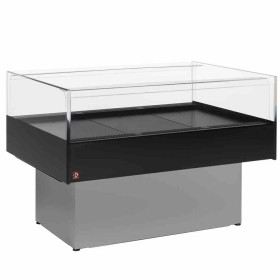 DIAMOND - Vitrine self-service réfrigérée panoramique gris/noir L. 1500 mm
