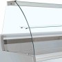 DIAMOND - Comptoir vitrine réfrigéré à vitre bombée ventilé avec réserve gris/blanc L. 2000 mm