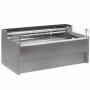 DIAMOND - Comptoir vitrine réfrigéré à vitre Self-service ventilé avec réserve gris L. 3000 mm