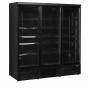 TEFCOLD - Vitrine positive 3 portes vitrées noire 1264 L