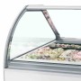 TEFCOLD - Vitrine ventilée pour glace en bac vitrage bombé 118 L