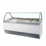 TEFCOLD - Vitrine ventilée pour glace en bac vitrage bombé 241 L