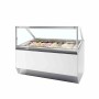 TEFCOLD - Vitrine ventilée pour glace en bac vitrage droit 181 L