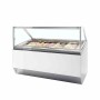 TEFCOLD - Vitrine ventilée pour glace en bac vitrage droit 201 L