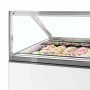 TEFCOLD - Vitrine ventilée pour glace en bac vitrage droit 241 L