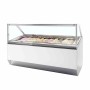 TEFCOLD - Vitrine ventilée pour glace en bac vitrage droit 241 L