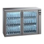 GAMKO - Arrière bar réfrigéré 2 portes vitrées inox sans groupe