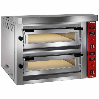 DIAMOND - Four électrique à pizzas 2 chambres 2 x 4 pizzas Ø 350 mm