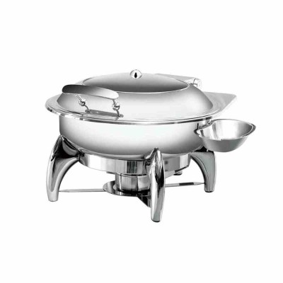 ATOSA - Chafing dish rond couvercle hublot 6 L