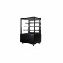 ATOSA - Vitrine droite service arrière noire 3 étagères 318 L