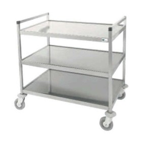 AFI - Chariot de service inox 3 étagères L. 1000 mm