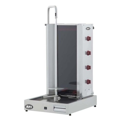 AFI - Grill kebab électrique avec moteur en bas sur chariot