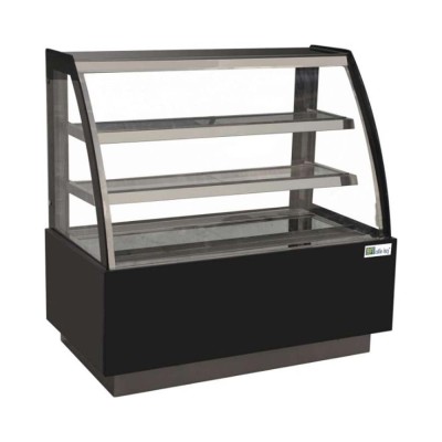 AFI - Vitrine pâtissière bombée 2 étagères L. 900 mm
