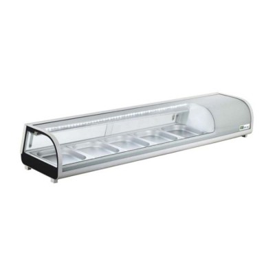 AFI - Vitrine réfrigérée à sushis portes coulissantes 5 x GN 1/2 132 L