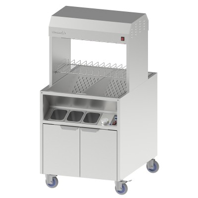CASSELIN - Poste de salage double chauffe traversant 800 sur placard