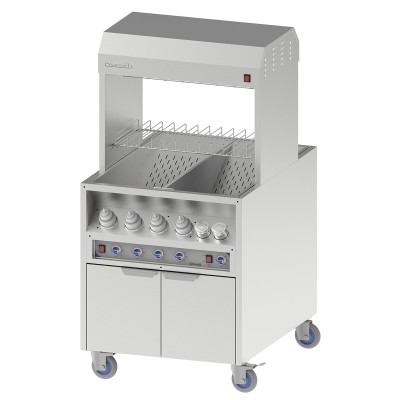 CASSELIN - Poste de salage chauffe sauce traversant 800