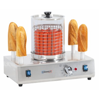 CASSELIN - Machine à hot dog 4 plots chauffants